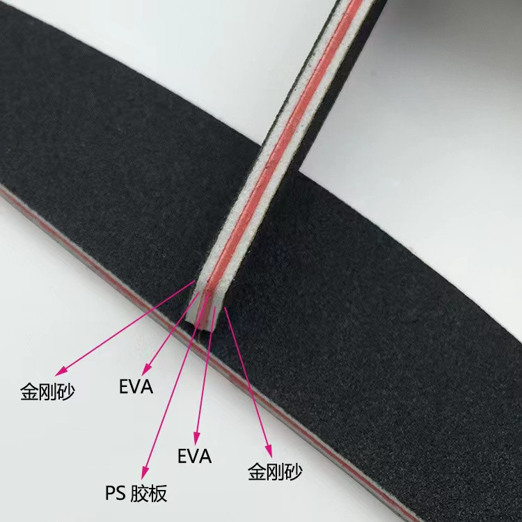 Turpija za nokte 100/180 Profesionalni brusni papir Half Moon Polish Buffer Block Nails Dodaci za manikuru Lime a Ongle Nail tool