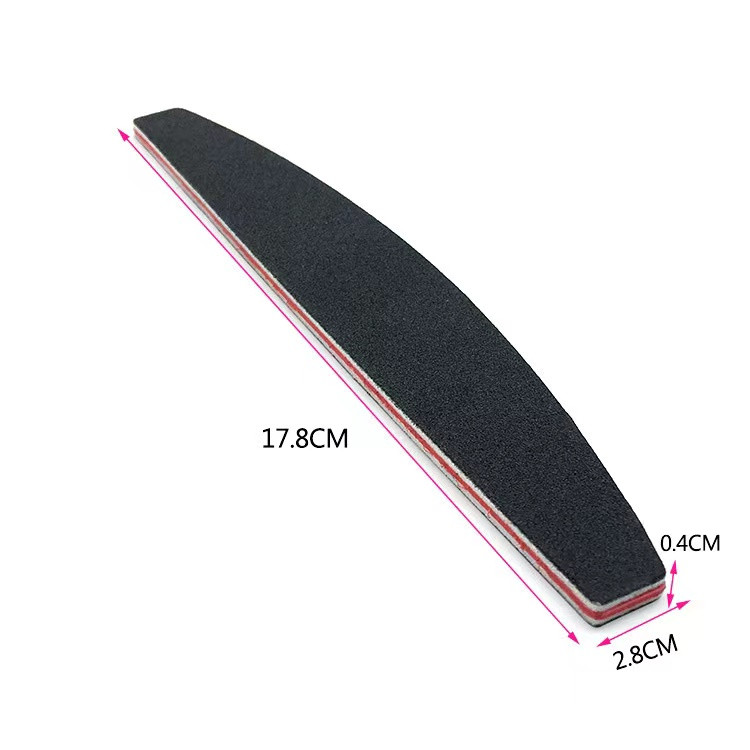 Turpija za nokte 100/180 Profesionalni brusni papir Half Moon Polish Buffer Block Nails Dodaci za manikuru Lime a Ongle Nail tool