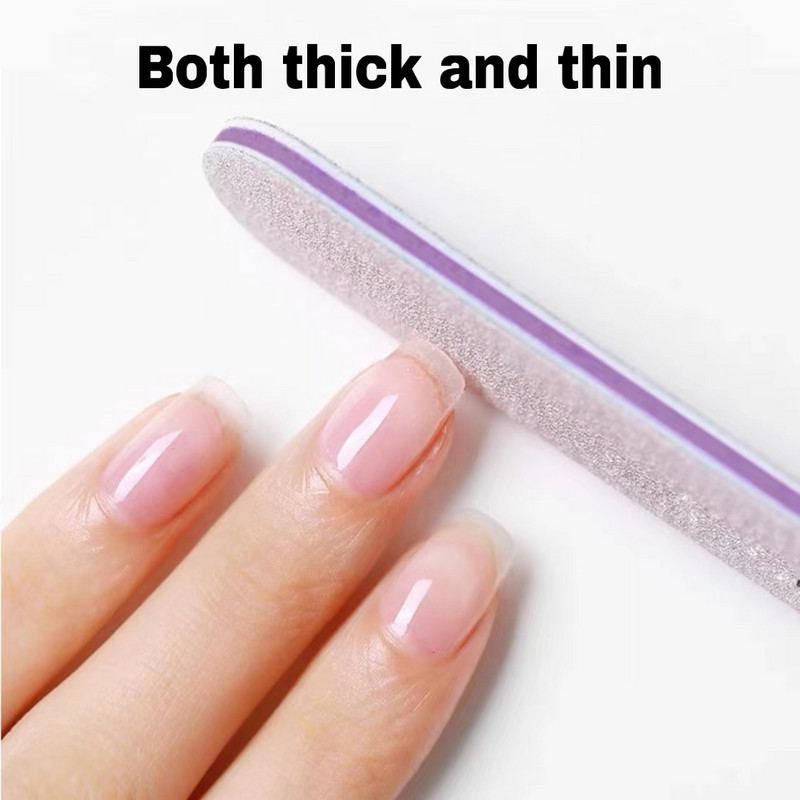 Turpija za nokte 100/180 Profesionalni brusni papir Half Moon Polish Buffer Block Nails Dodaci za manikuru Lime a Ongle Nail tool