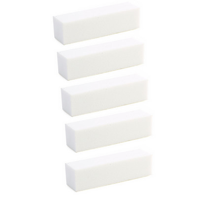 Γυάλισμα λίμες λείανσης Block Pedicure Manicure Care Nail Art Buffer Polish White File Nail Art Tips μανικιούρ πεντικιούρ