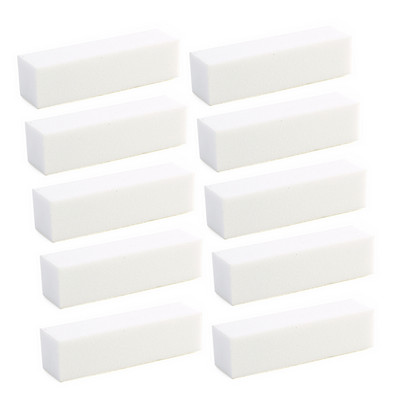 Γυάλισμα λίμες λείανσης Block Pedicure Manicure Care Nail Art Buffer Polish White File Nail Art Tips μανικιούρ πεντικιούρ