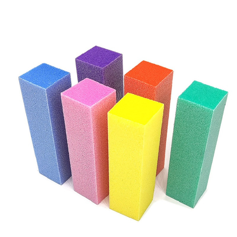 Γυάλισμα λίμες λείανσης Block Pedicure Manicure Care Nail Art Buffer Polish White File Nail Art Tips μανικιούρ πεντικιούρ