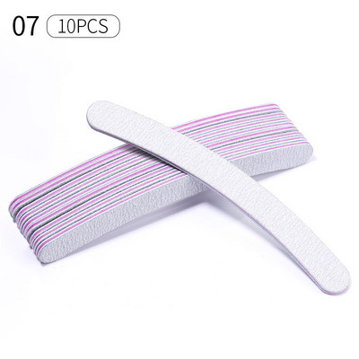 5/10 buc. Pile profesionale pentru unghii 100/180 Hârtie abrazivă șlefuit Pile de lustruit Echipament pentru unghii Tampon pentru manichiură Instrumente pentru arta unghiilor