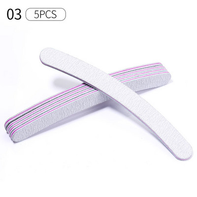 5/10 buc. Pile profesionale pentru unghii 100/180 Hârtie abrazivă șlefuit Pile de lustruit Echipament pentru unghii Tampon pentru manichiură Instrumente pentru arta unghiilor