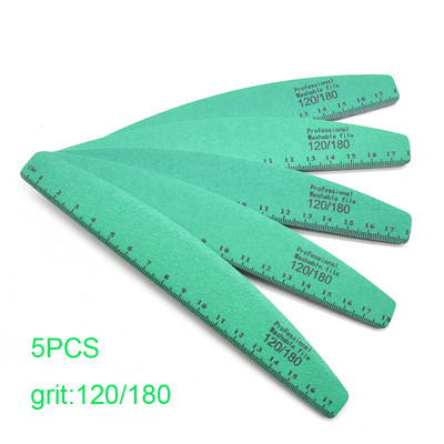 3/5 db KörömdíszreszelőPprofesszionális anyagú köröm kiegészítők és szerszám 120/180 műanyag polírozó reszelő, erős vastag manikűrhöz