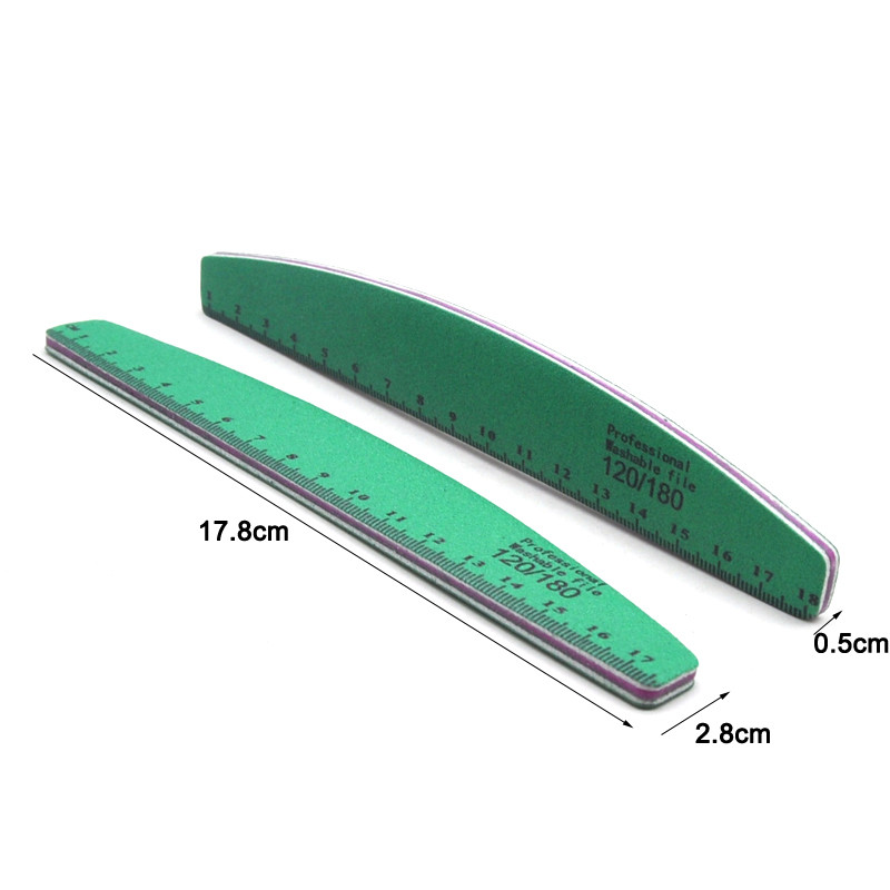 3/5 db KörömdíszreszelőPprofesszionális anyagú köröm kiegészítők és szerszám 120/180 műanyag polírozó reszelő, erős vastag manikűrhöz