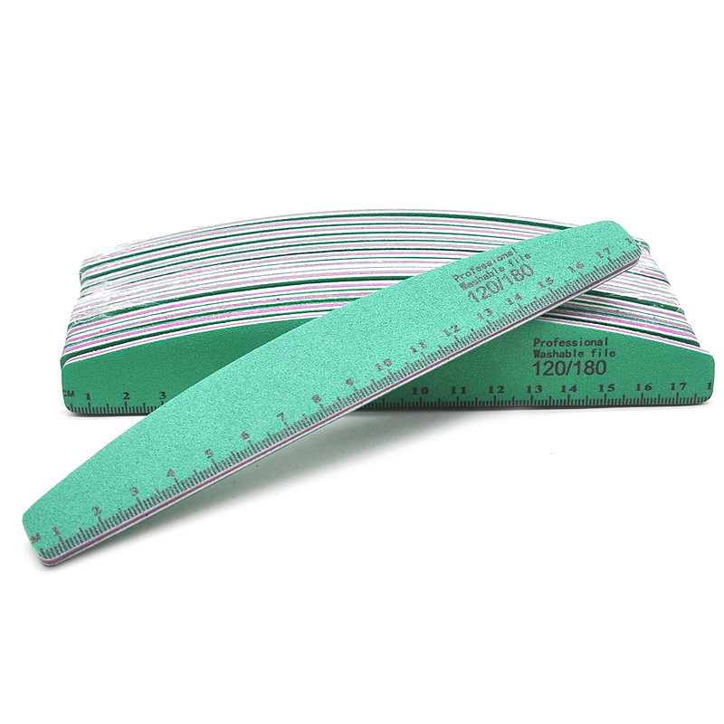 3/5 db KörömdíszreszelőPprofesszionális anyagú köröm kiegészítők és szerszám 120/180 műanyag polírozó reszelő, erős vastag manikűrhöz