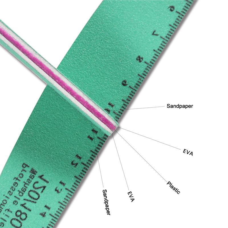 3/5 db KörömdíszreszelőPprofesszionális anyagú köröm kiegészítők és szerszám 120/180 műanyag polírozó reszelő, erős vastag manikűrhöz