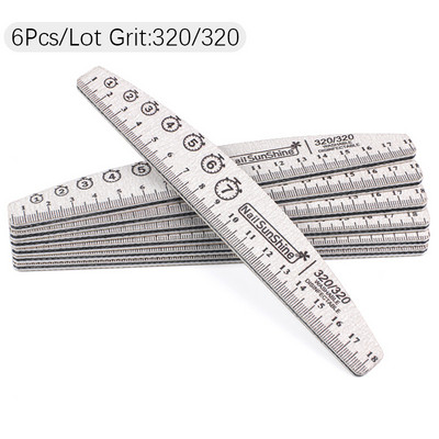 6 vnt / Lot Boat nagų dailės dildė manikiūrui Profesionalus buferinis švitrinis popierius Patvarus plaunamas lazdelės Nagų dailės įrankių rinkiniai Priedai