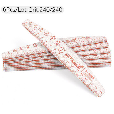 6 vnt / Lot Boat nagų dailės dildė manikiūrui Profesionalus buferinis švitrinis popierius Patvarus plaunamas lazdelės Nagų dailės įrankių rinkiniai Priedai