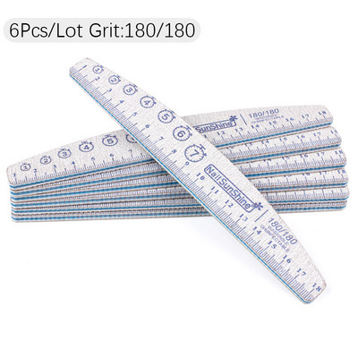 6 vnt / Lot Boat nagų dailės dildė manikiūrui Profesionalus buferinis švitrinis popierius Patvarus plaunamas lazdelės Nagų dailės įrankių rinkiniai Priedai