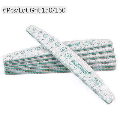 6 vnt / Lot Boat nagų dailės dildė manikiūrui Profesionalus buferinis švitrinis popierius Patvarus plaunamas lazdelės Nagų dailės įrankių rinkiniai Priedai