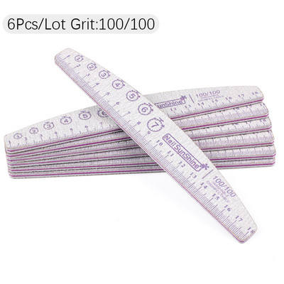 6 vnt / Lot Boat nagų dailės dildė manikiūrui Profesionalus buferinis švitrinis popierius Patvarus plaunamas lazdelės Nagų dailės įrankių rinkiniai Priedai