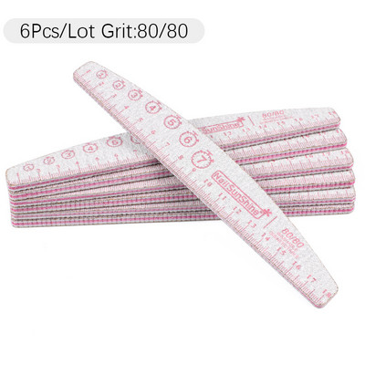 6 vnt / Lot Boat nagų dailės dildė manikiūrui Profesionalus buferinis švitrinis popierius Patvarus plaunamas lazdelės Nagų dailės įrankių rinkiniai Priedai