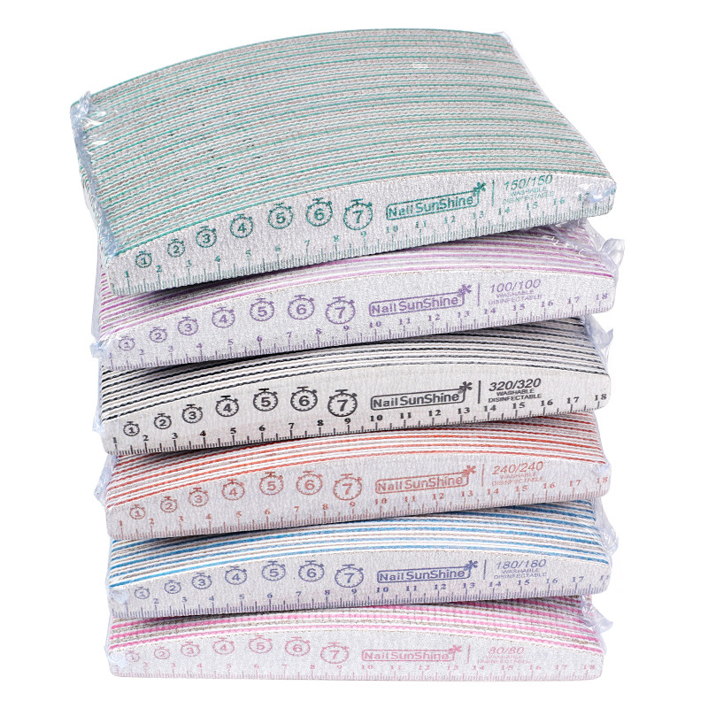 6 vnt / Lot Boat nagų dailės dildė manikiūrui Profesionalus buferinis švitrinis popierius Patvarus plaunamas lazdelės Nagų dailės įrankių rinkiniai Priedai