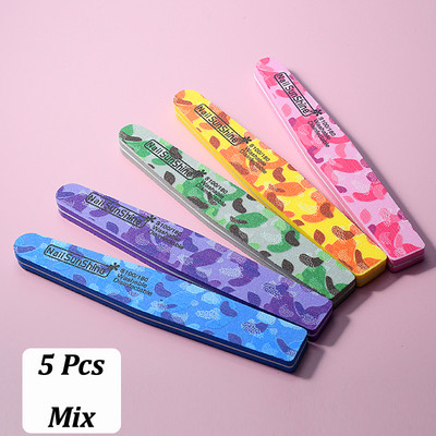 5 kom Rombus spužvasta turpija za nokte 100 180 Kamuflažni dodaci za dizajn noktiju Alati Puferi Set za profesionalno brušenje gel laka