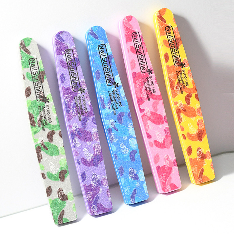 5 kom Rombus spužvasta turpija za nokte 100 180 Kamuflažni dodaci za dizajn noktiju Alati Puferi Set za profesionalno brušenje gel laka