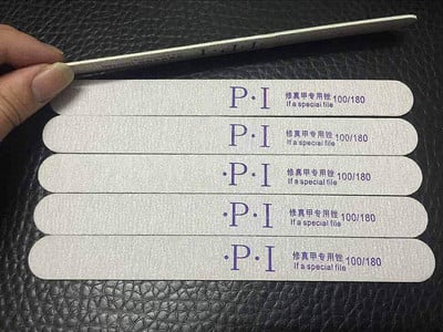 100/180 5tk/partii Õhuke küüneviil Mattud ribad Lilla südaliiv Emery Board Grey liivapaberpuhver küüntekunsti maniküüri jaoks