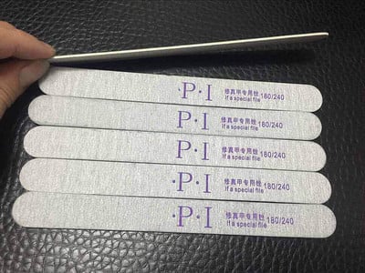 100/180 5tk/partii Õhuke küüneviil Mattud ribad Lilla südaliiv Emery Board Grey liivapaberpuhver küüntekunsti maniküüri jaoks