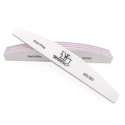 5 tk/partii Half Moon küüneviilid Grit 80/100/150/180/240 Professionaalsest materjalist küüned Aksessuaarid ja tööriistad Maniküür pediküüri hooldus