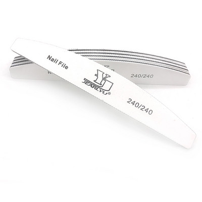 5 tk/partii Half Moon küüneviilid Grit 80/100/150/180/240 Professionaalsest materjalist küüned Aksessuaarid ja tööriistad Maniküür pediküüri hooldus