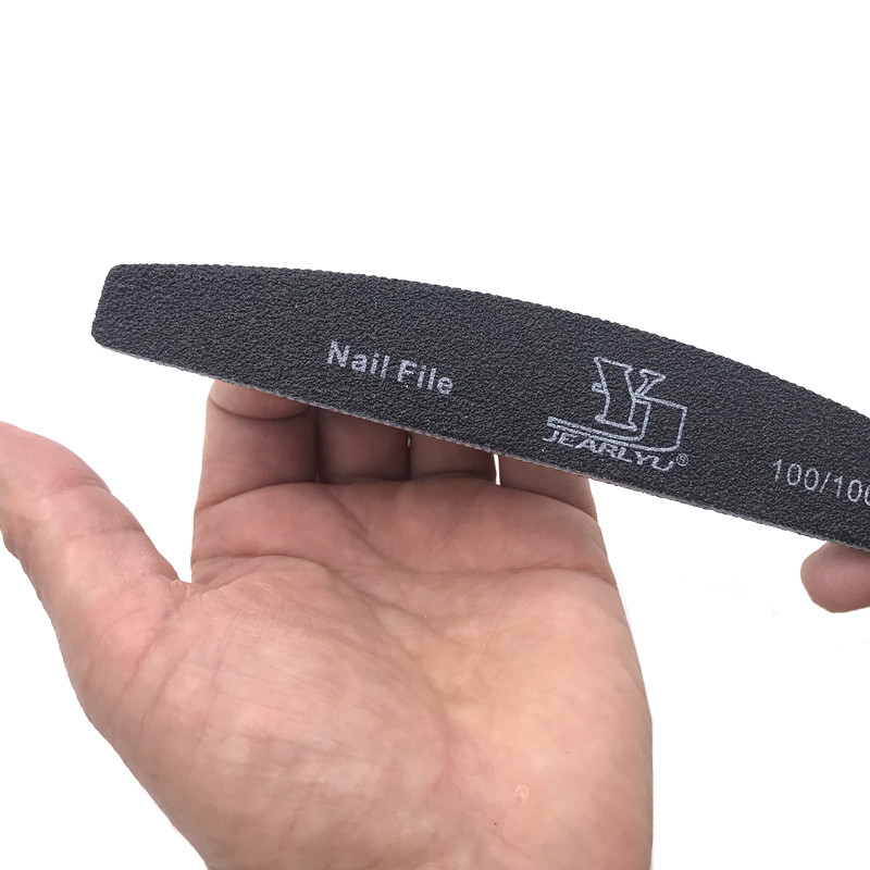 5 tk/partii Half Moon küüneviilid Grit 80/100/150/180/240 Professionaalsest materjalist küüned Aksessuaarid ja tööriistad Maniküür pediküüri hooldus