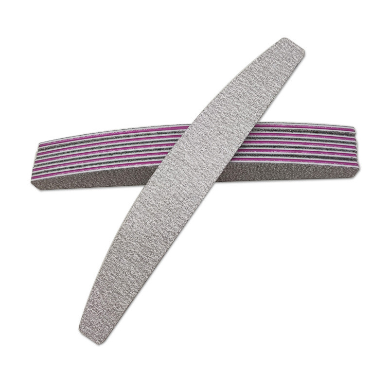 3/5/10 tk Professionaalne küüneviil liivapaber Tugev paks küüneviil puhver maniküüri lihvimiseks Half Moon laimi küünetööriistad 100/180