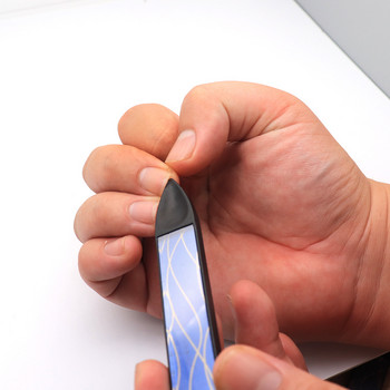 2БР./КОМПЛЕКТ Преносим дизайн Нано стъклени пили за нокти Буфери Комплект за миещи се инструменти за полиране на маникюр Аксесоари