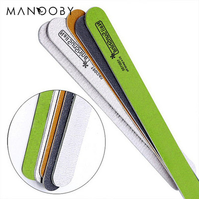 Portable Strong Thick Wood Nail File Double Sided Nail files Sanding Buffer Nails Care Professional Pedicure Manicure File Tool