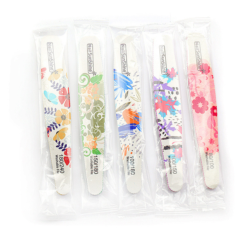 5 komada Waterdrop Flower Turpije za nokte 100 180 150 Dvostrano brušenje Buffer Block Tips Alati za nokte Manikura Alat za poliranje noktiju