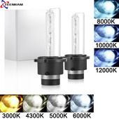 2Gb Super Bright priekšējie lukturi D2S Xenon HID automašīnas spuldze 55W 9000LM Automobiļu priekšējie lukturi 4300K 6000K 8000K 10000K 12000K Auto Lamp
