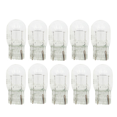 10x T20 7443 7440 signalinė lemputė W21/5W 3800K halogeninė lemputė skaidriai oranžinė dienos važiavimo žibintai posūkio sustabdymo stabdžių galinė lemputė DRL lemputės