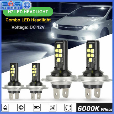 Universal Headlight Led Car Light Headlamp Durable Superbright H7 H4 Led Lights Car Accessories Led Headlight 0w 52000lm 6000k