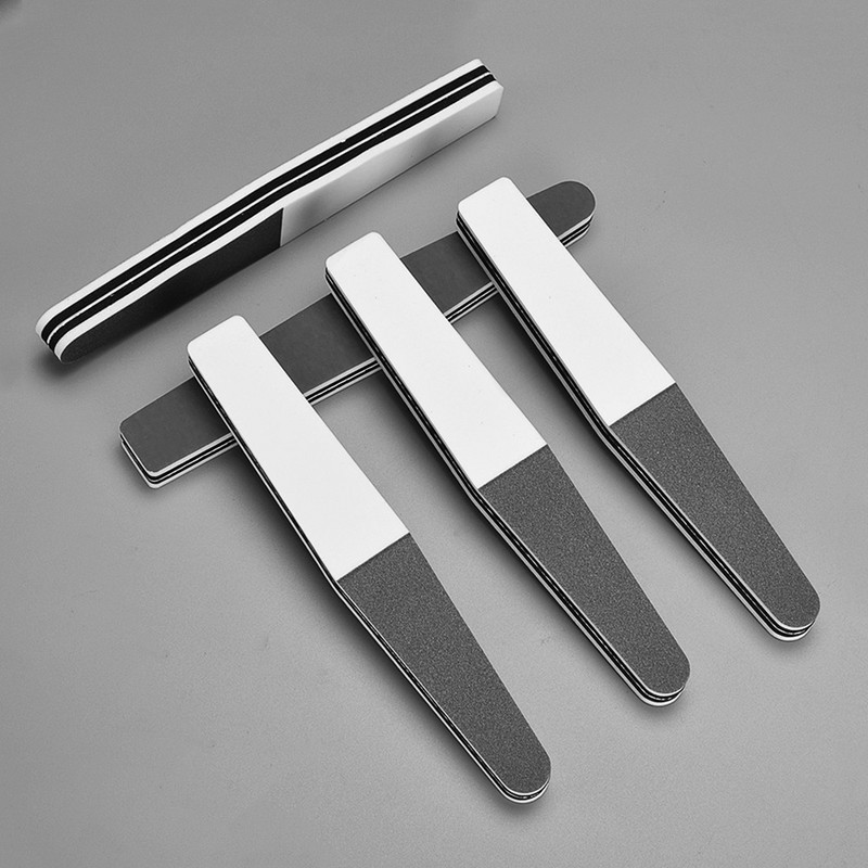 5 vnt nagų dildės juostelių manikiūro matinio juostelių salono dvipusis smėlio lentų šlifavimo blokas