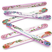 3 tk. Professionaalsed küüneviilid ja puhvrid maniküüri jaoks 100 180 trükitud lillega smirgel tugeva liivapaberiga lihvimistarvikud