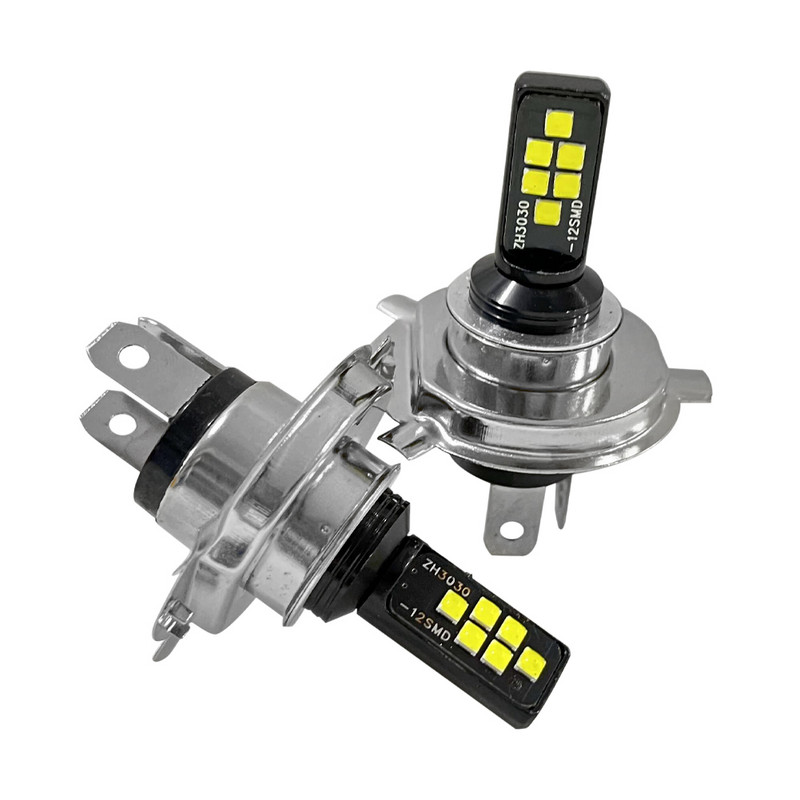 H7 H4 automobilio LED lemputės priekinių žibintų rūko žibinto lemputė 24W 3600LM 6000K balta DRL vairuotojo žibinto automobilio priekinių žibintų lempučių rinkinys Auto priedai 2 vnt.