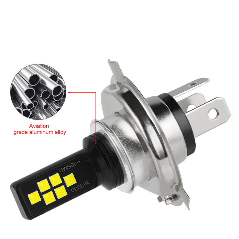 H7 H4 automobilio LED lemputės priekinių žibintų rūko žibinto lemputė 24W 3600LM 6000K balta DRL vairuotojo žibinto automobilio priekinių žibintų lempučių rinkinys Auto priedai 2 vnt.