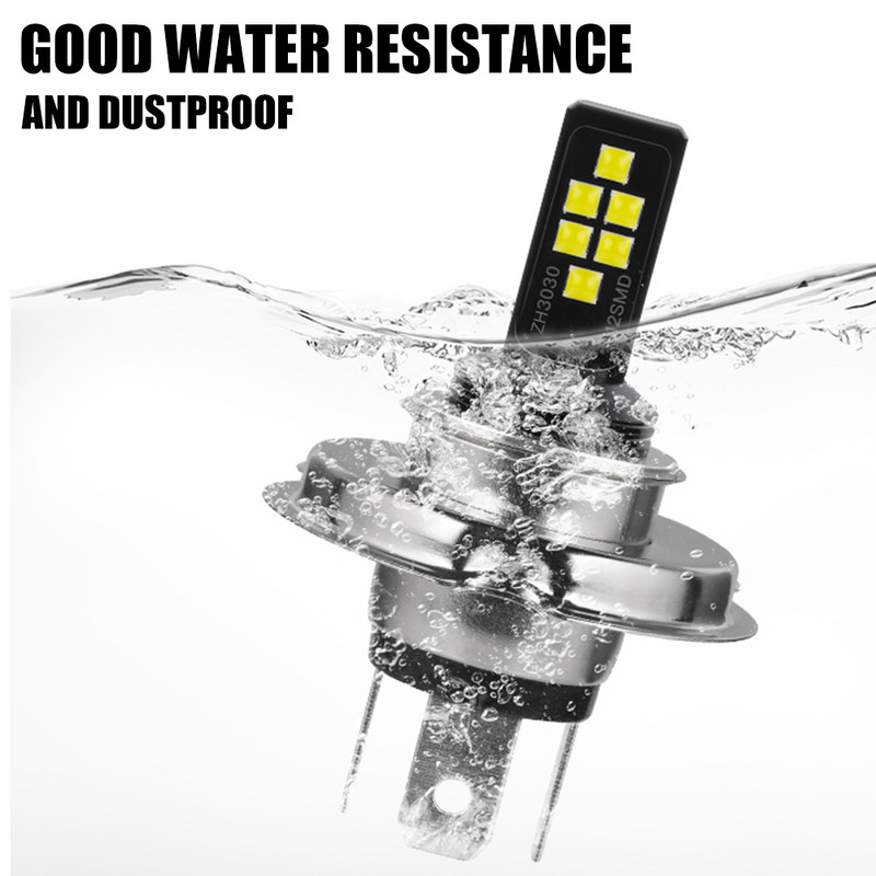 H7 H4 automobilio LED lemputės priekinių žibintų rūko žibinto lemputė 24W 3600LM 6000K balta DRL vairuotojo žibinto automobilio priekinių žibintų lempučių rinkinys Auto priedai 2 vnt.