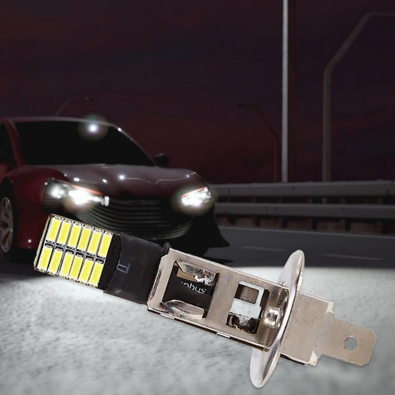 80% karštas išpardavimas 6500K 12V HID Xenon White 24-SMD H1 LED automobilio pakaitinė lemputė priekinio žibinto rūko žibintas