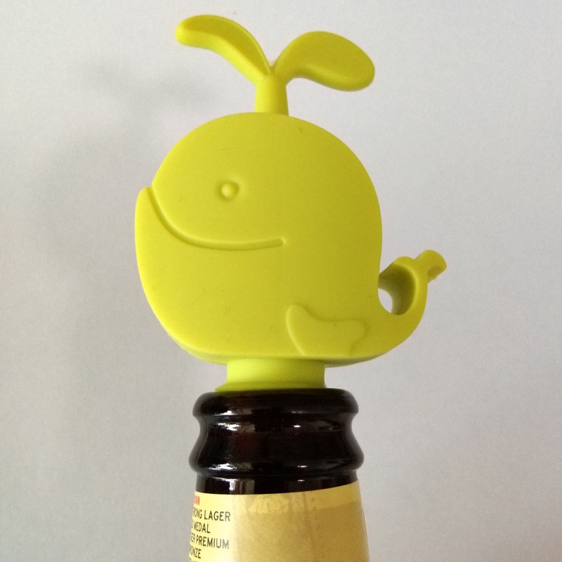 Силиконова тапа на бутилка Вашата дневна доза радост Поддържайте виното свежо за домашно парти