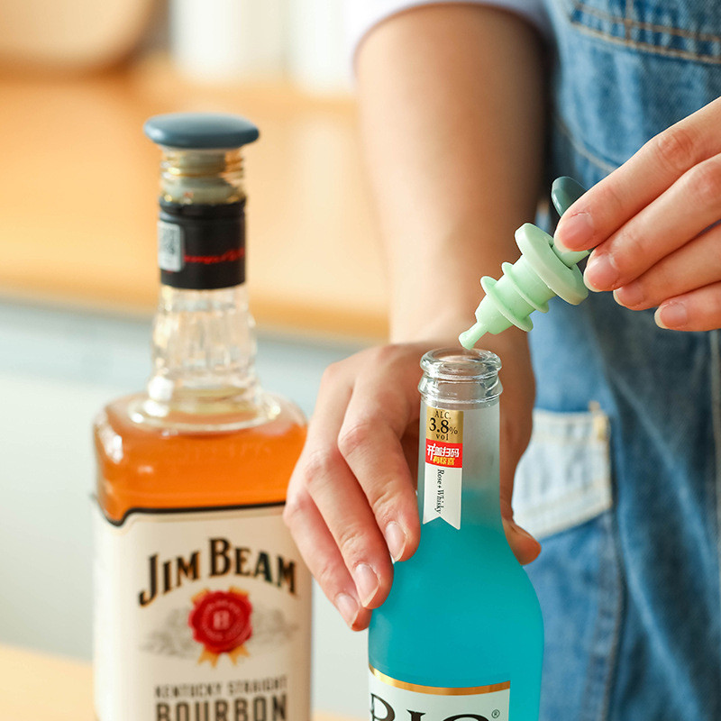 2db Frissen eltartható lezárt szilikon borosüveg dugó Kúpos porálló kereszt ízű sör vörösbor szerszámok hordáru