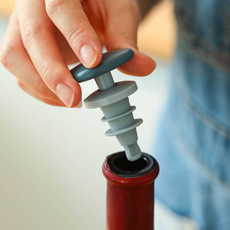 2db Frissen eltartható lezárt szilikon borosüveg dugó Kúpos porálló kereszt ízű sör vörösbor szerszámok hordáru