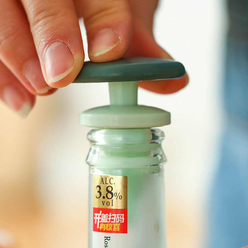 2db Frissen eltartható lezárt szilikon borosüveg dugó Kúpos porálló kereszt ízű sör vörösbor szerszámok hordáru