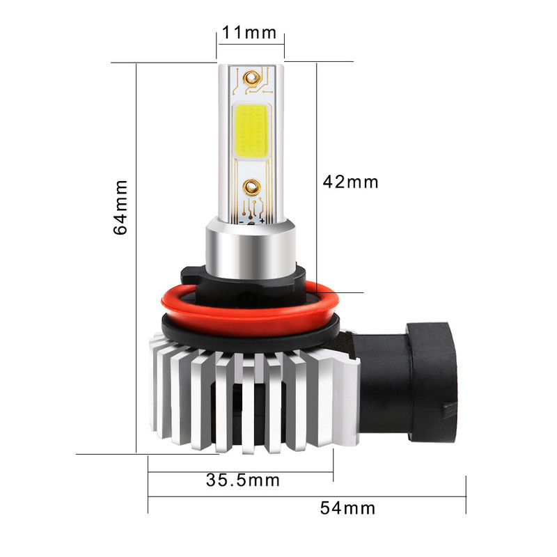 Led esitule pirn Superbright universaalne Led esituli vastupidav 100w 26000lm cob pirn Autotarvikud Esitule veekindel