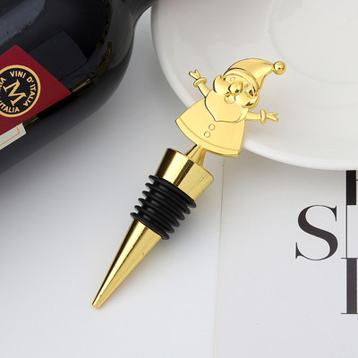 Kalėdų serija Kūrybiška sniego senio forma Šviežiai išsilaikanti vyno šampano kamštelių juosta Priedai Vyno kamštelių juostos vakarėlio dekoravimas