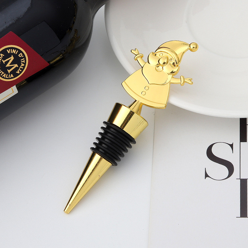 Kalėdų serija Kūrybiška sniego senio forma Šviežiai išsilaikanti vyno šampano kamštelių juosta Priedai Vyno kamštelių juostos vakarėlio dekoravimas