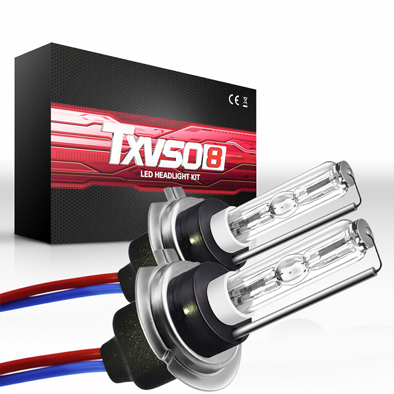 2x Xenon H7 HID komplektas 55W automobilio priekinių žibintų lemputės 12V 5000K 6000K 8000K 10000K 12000K