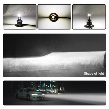Ανθεκτική λάμπα προβολέα υψηλής ισχύος διπλής όψης Φωτισμός 360 μοιρών Led Headlight Bulb H1 Αξεσουάρ αυτοκινήτου Cob Bulb Universal