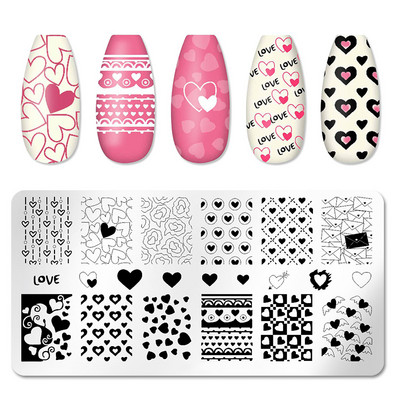 Mtssii Kvadratni okrugli tanjuri za utiskivanje noktiju Cvijeće bundeve Životinjski tropski geometrijski uzorak Slike za nokte Predlošci za pečate od čipke