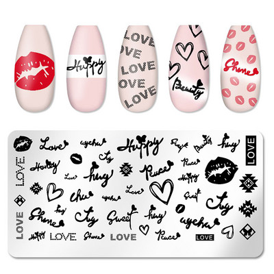 Mtssii Kvadratni okrugli tanjuri za utiskivanje noktiju Cvijeće bundeve Životinjski tropski geometrijski uzorak Slike za nokte Predlošci za pečate od čipke